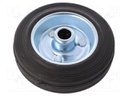 Transport wheel; Ø: 100mm; W: 25mm; 70kg; Mat: rubber; -20÷60°C