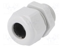 Cable gland; M20; IP68; Mat: polyamide; grey; UL94V-0