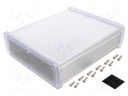 Enclosure: multipurpose; X: 177.6mm; Y: 209mm; Z: 61.1mm; silver