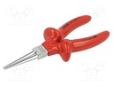 Pliers; insulated,round; 160mm