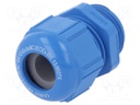 Cable gland; M20; IP68; Mat: polyamide; blue; Conform to: ATEX Ex