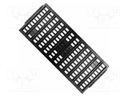 Electronic components tray; ESD; 10x20mm; black; TSOP