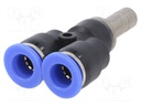 Plug-in connector; Y-Yap spliYYer; -0.95÷15bar; BLUELINE; 0÷60°C