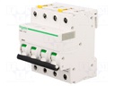 Circuit breaker; 400VAC; Inom: 25A; Poles: 4; DIN; Charact: B; 6kA