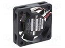 Fan: DC; axial; 5VDC; 40x40x10mm; 8.4m3/h; 21.5dBA; ball bearing