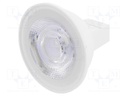 LED lamp; warm white; GU5,3; 12VAC; 380lm; 4.5W; 36°; 2700K