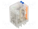 Relay: electromagnetic; 4PDT; 24VDC; 5A; max.250VAC; industrial
