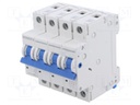 Circuit breaker; 230/400VAC; Inom: 10A; Poles: 3+N; Charact: B; 10kA