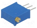 Potentiometer: mounting; multiturn; 20kΩ; 500mW; THT; ±10%; linear