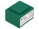 Transformer: encapsulated; 6VA; 110VAC; 9V; Mounting: PCB; IP00