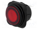 ROCKER; SPST; Pos: 2; OFF-ON; 10A/250VAC; red; IP65; LED; 50mΩ