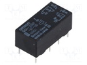 Relay: electromagnetic; DPDT; Ucoil: 12VDC; 0.3A/125VAC; 1A/30VDC