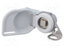 Lock; left; zinc and aluminium alloy; 15mm; Features: without key