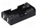 Holder; Leads: soldering lugs; Size: AA,R6; Batt.no: 2