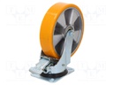 Transport wheel; Ø: 200mm; W: 50mm; H: 240mm; torsional with lock