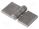 Hinge; Width: 60mm; steel; H: 30mm; V: without coating,for welding