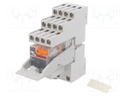 Relay: interface; 4PDT; Ucoil: 24VAC; Mounting: DIN; Series: CR-M