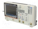 Oscilloscope: digital; Band: ≤500MHz; Channels: 2; 25kpts/ch