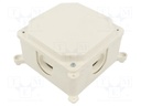 Enclosure: junction box; X: 103mm; Y: 103mm; Z: 60mm; wall mount