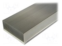 Heatsink: extruded; grilled; natural; L: 1000mm; W: 174mm; H: 75.5mm