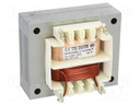 Transformer: mains; 20VA; 230VAC; 6V; 3.3A; Leads: solder lugs; IP00