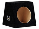 Car loudspeaker enclosure; MDF; black; textil; 40l; 300mm