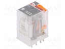 Relay: electromagnetic; 4PDT; Ucoil: 110VAC; 6A; max.250VDC