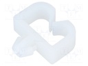 Snap handle; polyamide; Int.width: 9mm; natural; UL94V-2