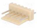Socket; wire-board; male; NS25; 2.54mm; PIN: 6; THT; 250V; 3A; tinned