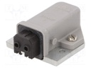 Connector: rectangular; ST; socket; female; PIN: 2; tinned; IP54; 16A