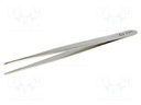 Tweezers; Tweezers len: 140mm; Blades: straight,elongated