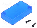 Enclosure: multipurpose; X: 35mm; Y: 65mm; Z: 15mm; 1551; ABS; blue