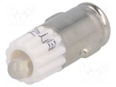 LED lamp; white; BA7S; 24VDC; 24VAC; No.of diodes: 1