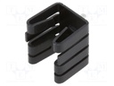 Heatsink: extruded; U; black; L: 15.24mm; W: 14.5mm; H: 16.75mm; 26K/W