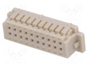 Plug; wire-board; female; DF13; 1.25mm; PIN: 20; w/o contacts