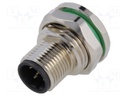 Socket; M12; PIN: 5; male; B code-Profibus; THT; IP67; 60V; 4A