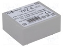 Transformer: mains; 6VA; 115VAC; 12V; 12V; 250mA; Mounting: PCB; IP00