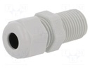 Cable gland; with long thread; PG7; IP68; Mat: polyamide; UL94V-0