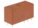 Relay: electromagnetic; DPDT; Ucoil: 12VDC; 8A/250VAC; 8A/30VDC; 8A