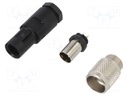 Plug; Connector: M9; 712; male; PIN: 3; unshielded; gold-plated; 4A