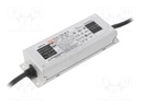 Power supply: switched-mode; LED; 150W; 60÷107VDC; 1400÷2100mA