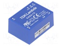 Converter: AC/DC; 4W; Uout: 12VDC; Iout: 333mA; 76%; Mounting: THT