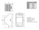 Power supply: switched-mode; for DIN rail; 60W; 24VDC; 2.5A; 3kV