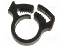 Fixing clamp; ØBundle : 9.3÷10.5mm; W: 5.9mm; polyamide; black