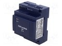 Power supply: switched-mode; for DIN rail; 60W; 15VDC; 4A; 85%