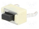 Microswitch TACT; SPST; Pos: 2; 0.05A/12VDC; 5mm; OFF-(ON)