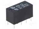 Relay: electromagnetic; DPDT; Ucoil: 12VDC; 1A/120VAC; 1.25A/30VDC