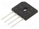 Bridge rectifier: single-phase; Urmax: 100V; If: 25A; Ifsm: 350A