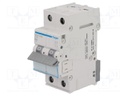 Circuit breaker; 400VAC; Inom: 16A; Poles: 2; DIN; Charact: C; 6kA