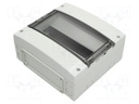 Enclosure: for modular components; IP65; light grey; IK08